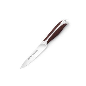 3.5 Inch Paring Knife, Full Tang Handle, Brown ABS Handle