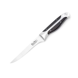6 Inch Boning Knife, Black ABS Handle, Full Triple-Tang Handle