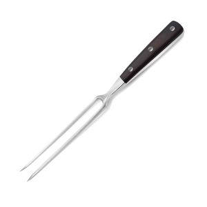 8 Inch Carving Fork, Black ABS Handle, Full Triple-Tang Handle