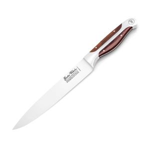8" Carving Knife, Brown Pakkawood Handle, Full Triple-Tang Handle