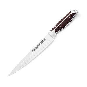 8 Inch Carving Knife, Full Triple Tang Handle, Brown ABS Handle