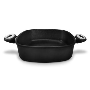 10.5" Nonstick SQ Casserole pan, Black Color, Cast Aluminum