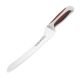 10 Inch Offset Bread Knife, Full Inner Tang Handle, Brown ABS Handle, Textur Handle