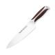 8 Inch Chef Knife, Full Tang Handle, Brown ABS Handle