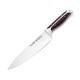 8 Inch Chef Knife, Full Tripel Tang Handle, Brown ABS Handle